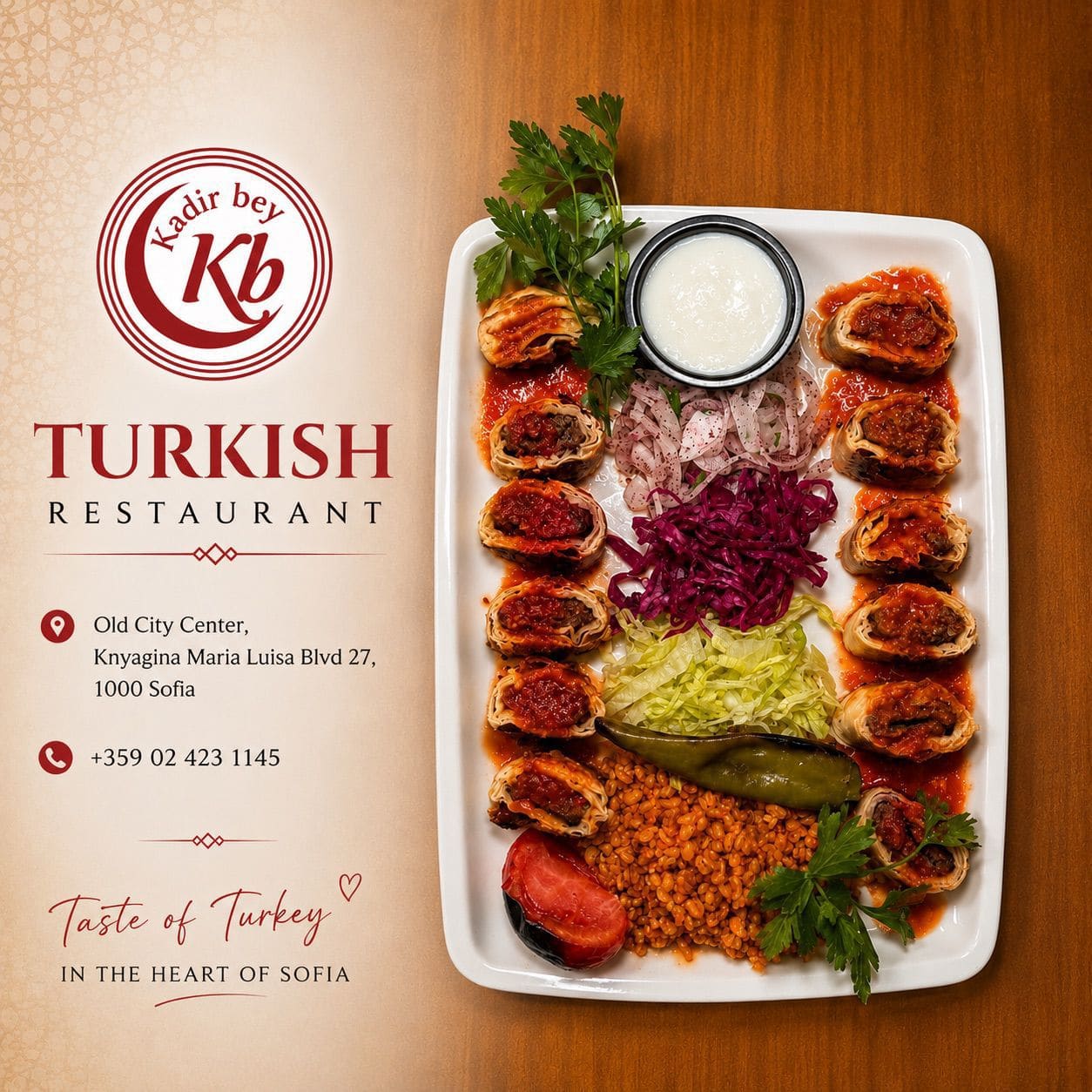 Beyti sarma tabağı